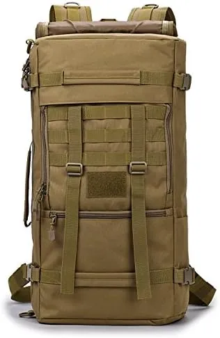 Tactical Backpack Military Molle Hiking Travel outdoor brown
