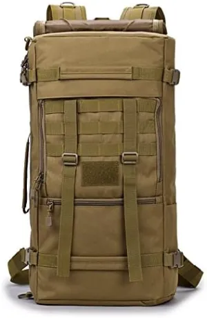 Tactical Backpack Military Molle Hiking Travel outdoor brown