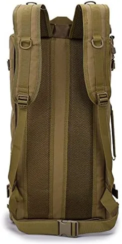 Tactical Backpack Military Molle Hiking Travel outdoor brown