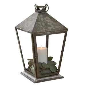 Tall Square Galvanized Lantern - Park Designs 8899-993