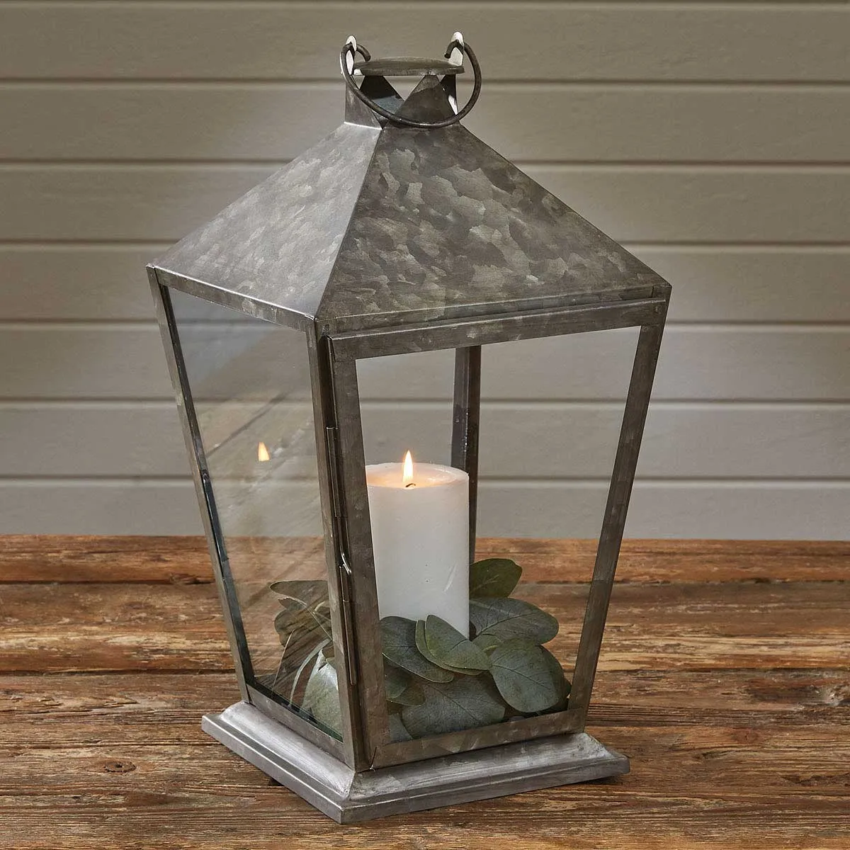 Tall Square Galvanized Lantern - Park Designs 8899-993