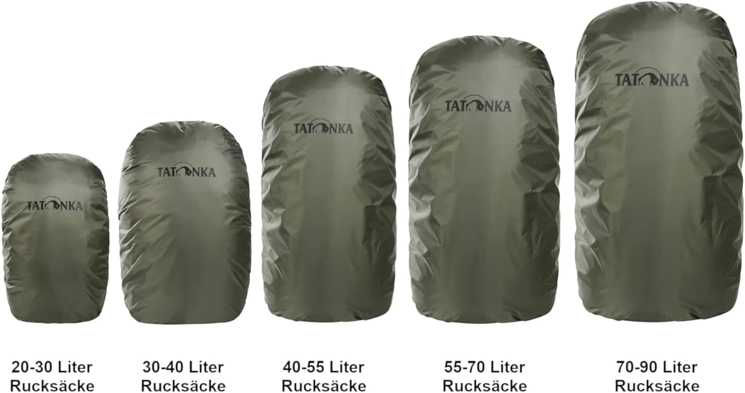 Tatonka Lightweight rain Cover for Backpacks of 30-40 Litre Volume, Stone Grey Olive, l