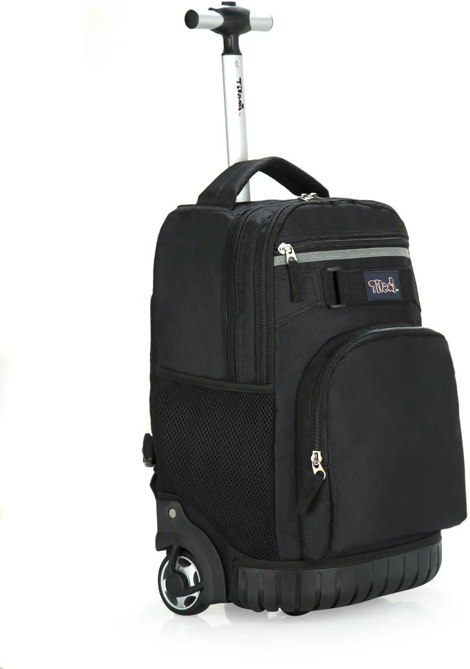 Tilami Laptop Wheeled Rolling Backpack, Commute, Travel, College and Business - Waterproof - 18inch - Black