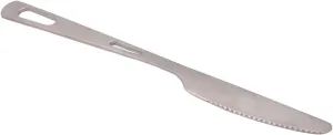 Titanium Camping Utensils, Outdoor Camping Tableware, Portable Flatware for Backpacking Hiking and Picnic (Knife)