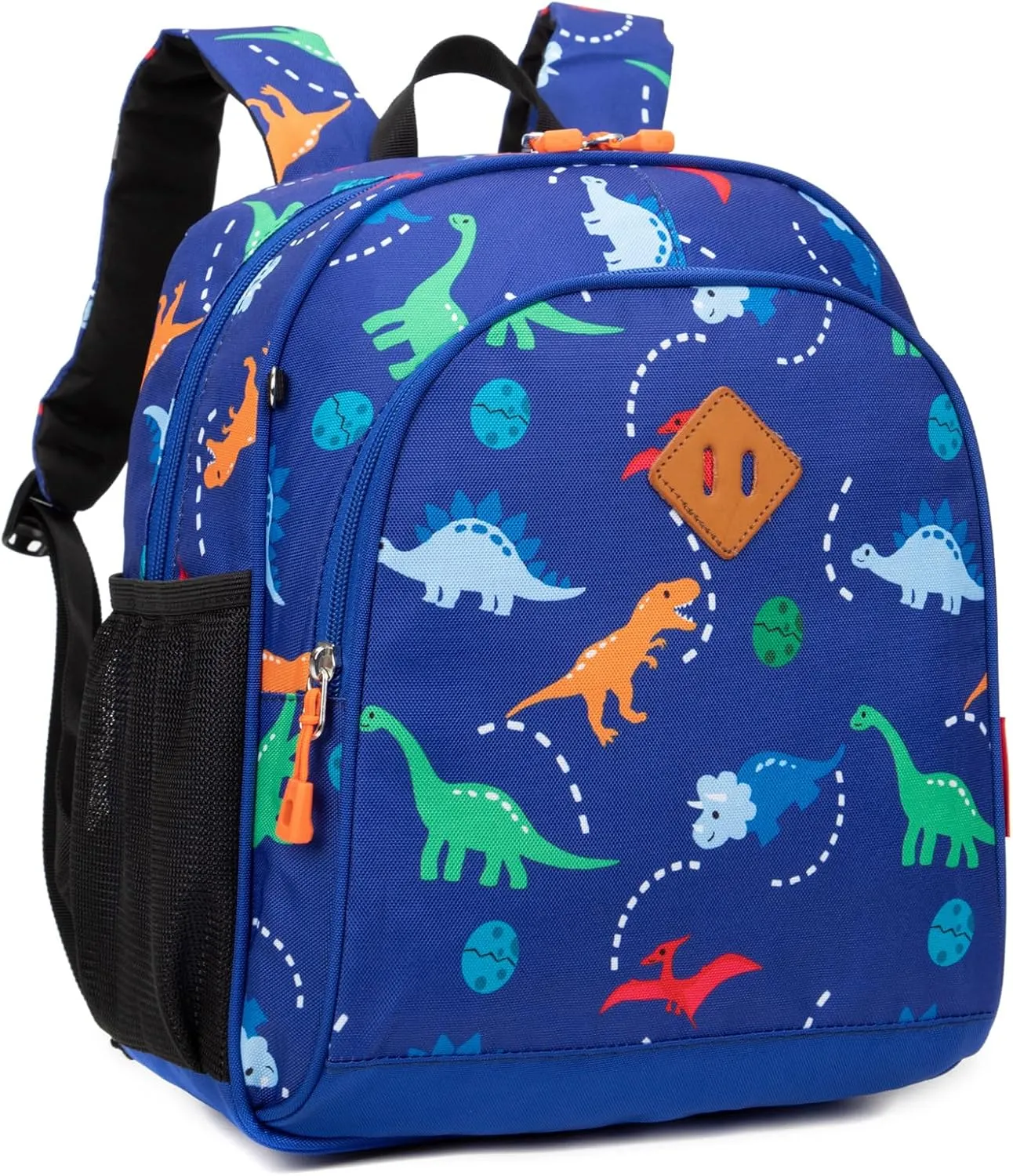 Toddler Backpack Boys, 15 Inch Kids Backpack for Preschool or Kindergarten, Dinosaur Blue