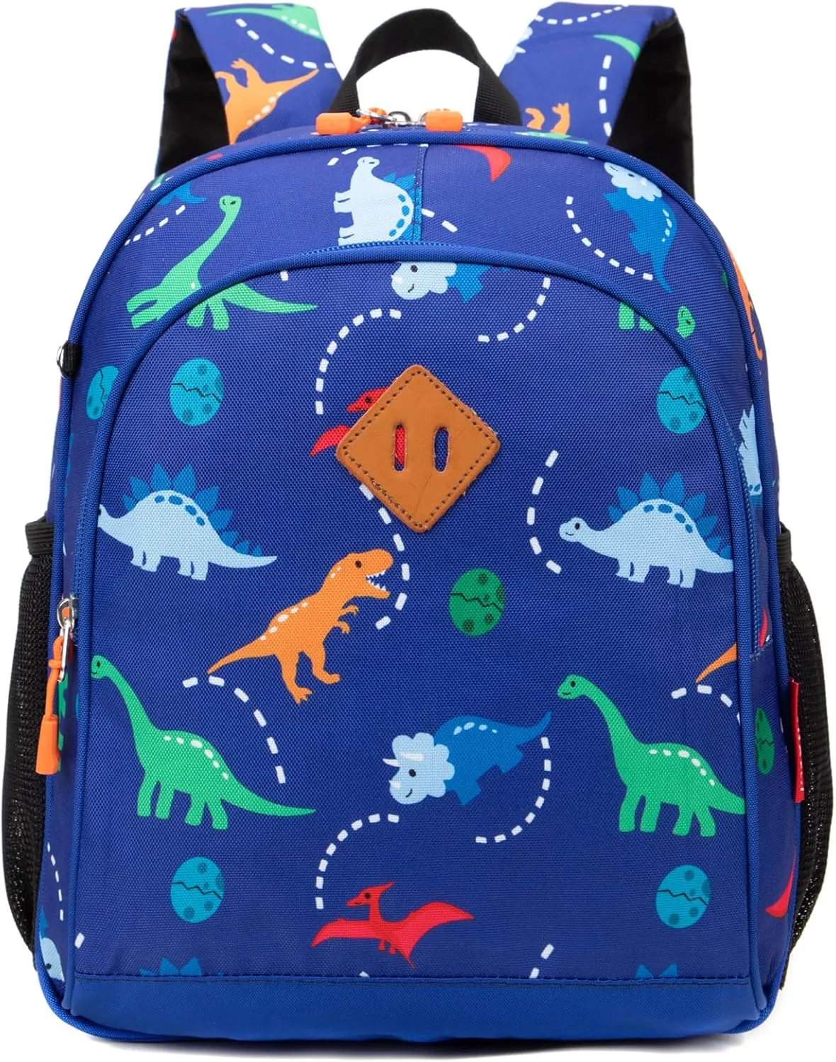 Toddler Backpack Boys, 15 Inch Kids Backpack for Preschool or Kindergarten, Dinosaur Blue