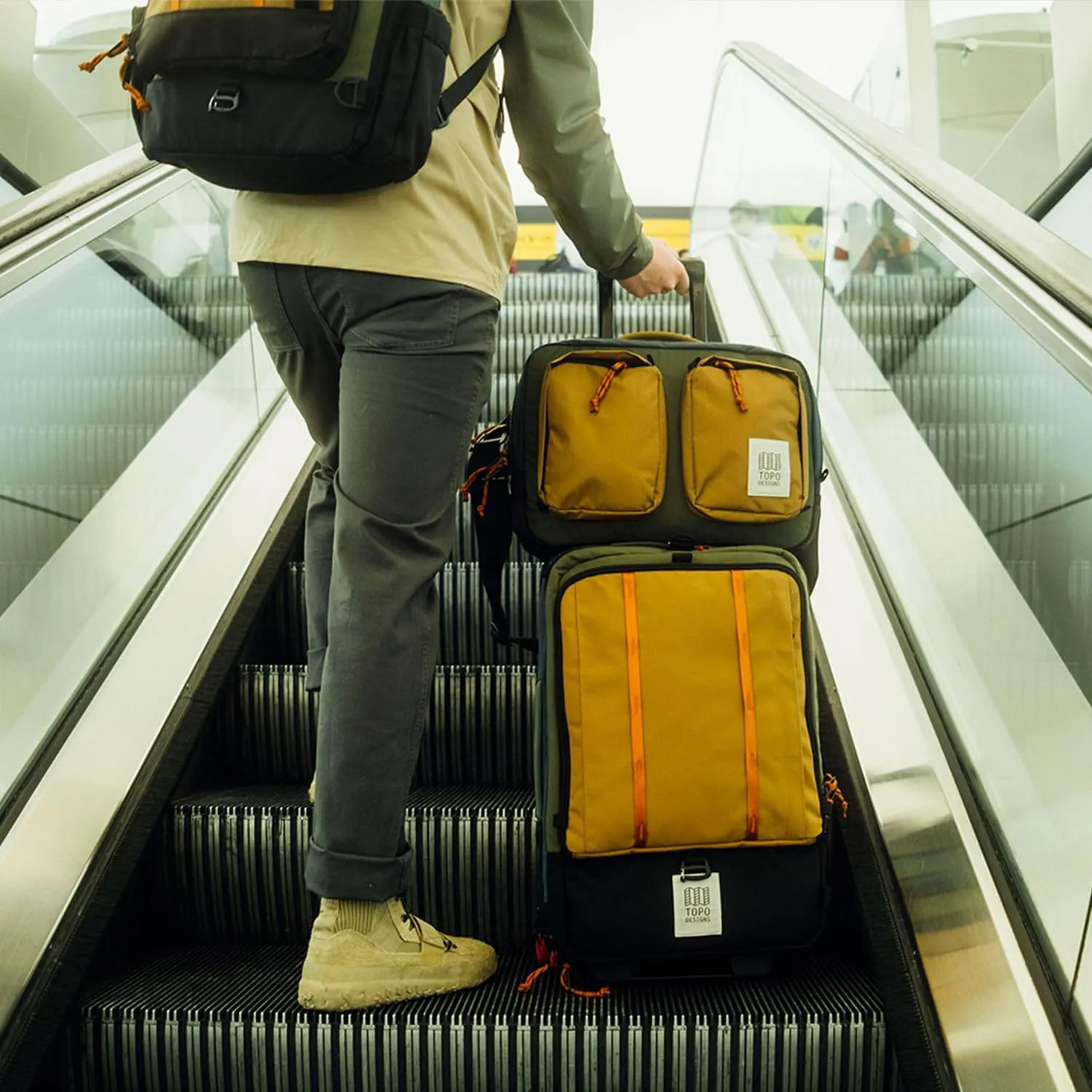 Topo Designs Global Travel Bag Roller - Olive/Olive