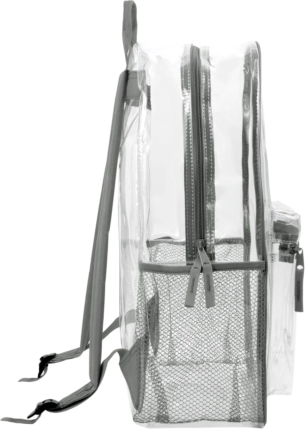 Trail maker Clear Backpack Heavy Duty with Padded Straps, Side Pockets for Kids, Boys, Girls, School, Stadium Approved Events