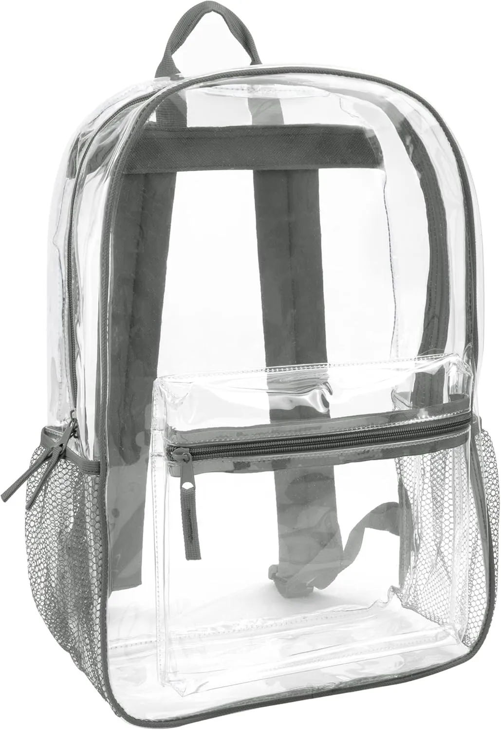 Trail maker Clear Backpack Heavy Duty with Padded Straps, Side Pockets for Kids, Boys, Girls, School, Stadium Approved Events