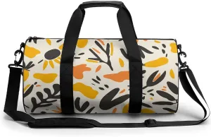 Travel Duffel Bag for Men And Women,Carrots And Sunflowers Waterproof Sports Fitness Bag Portable Travel Duffel Bag