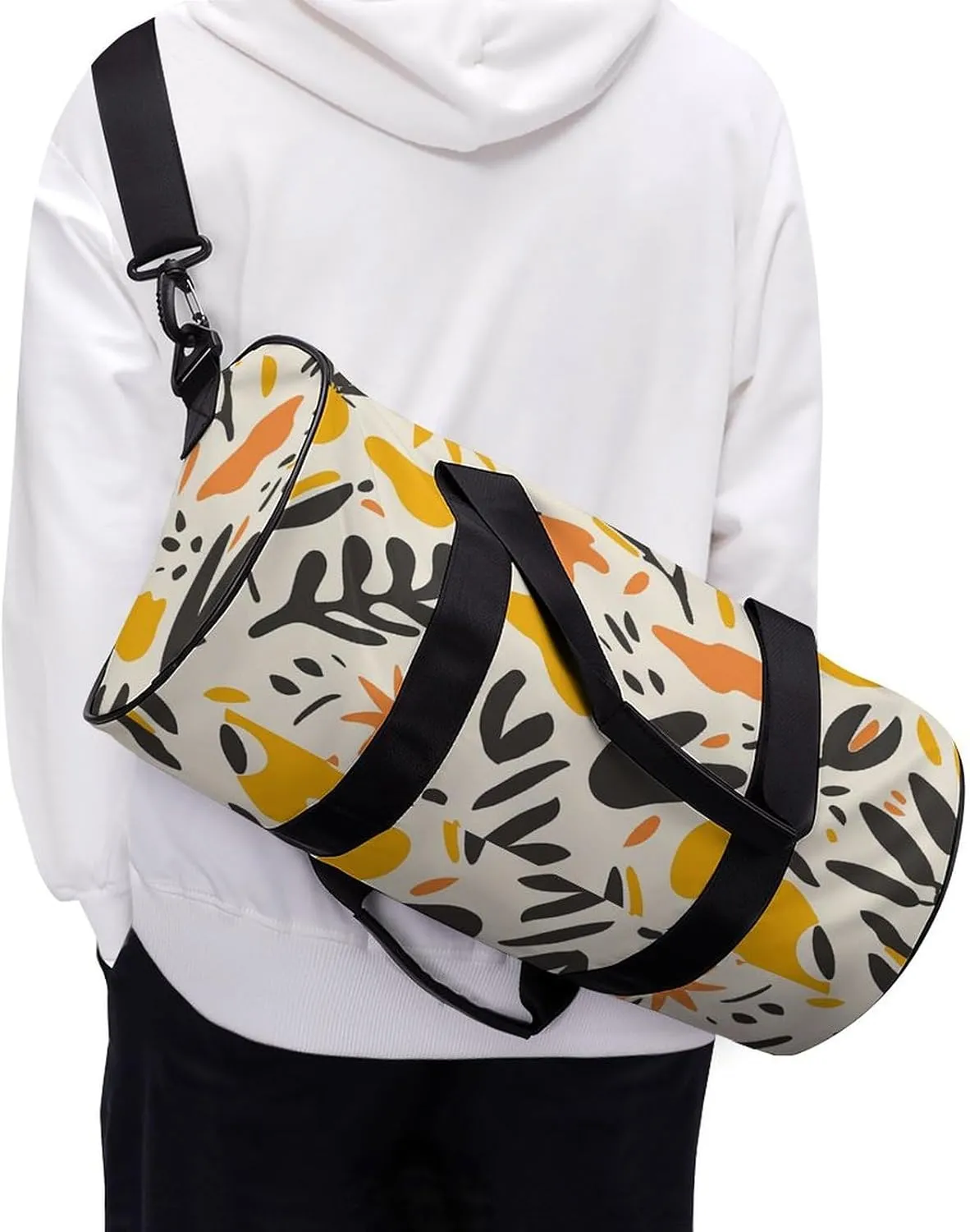 Travel Duffel Bag for Men And Women,Carrots And Sunflowers Waterproof Sports Fitness Bag Portable Travel Duffel Bag
