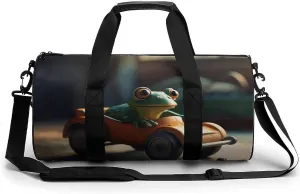 Travel Duffel Bag for Men And Women,Driving Toy Car Waterproof Sports Fitness Bag Portable Travel Duffel Bag