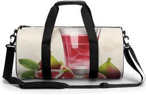 Travel Duffel Bag for Men And Women,Fig Juice Waterproof Sports Fitness Bag Portable Travel Duffel Bag