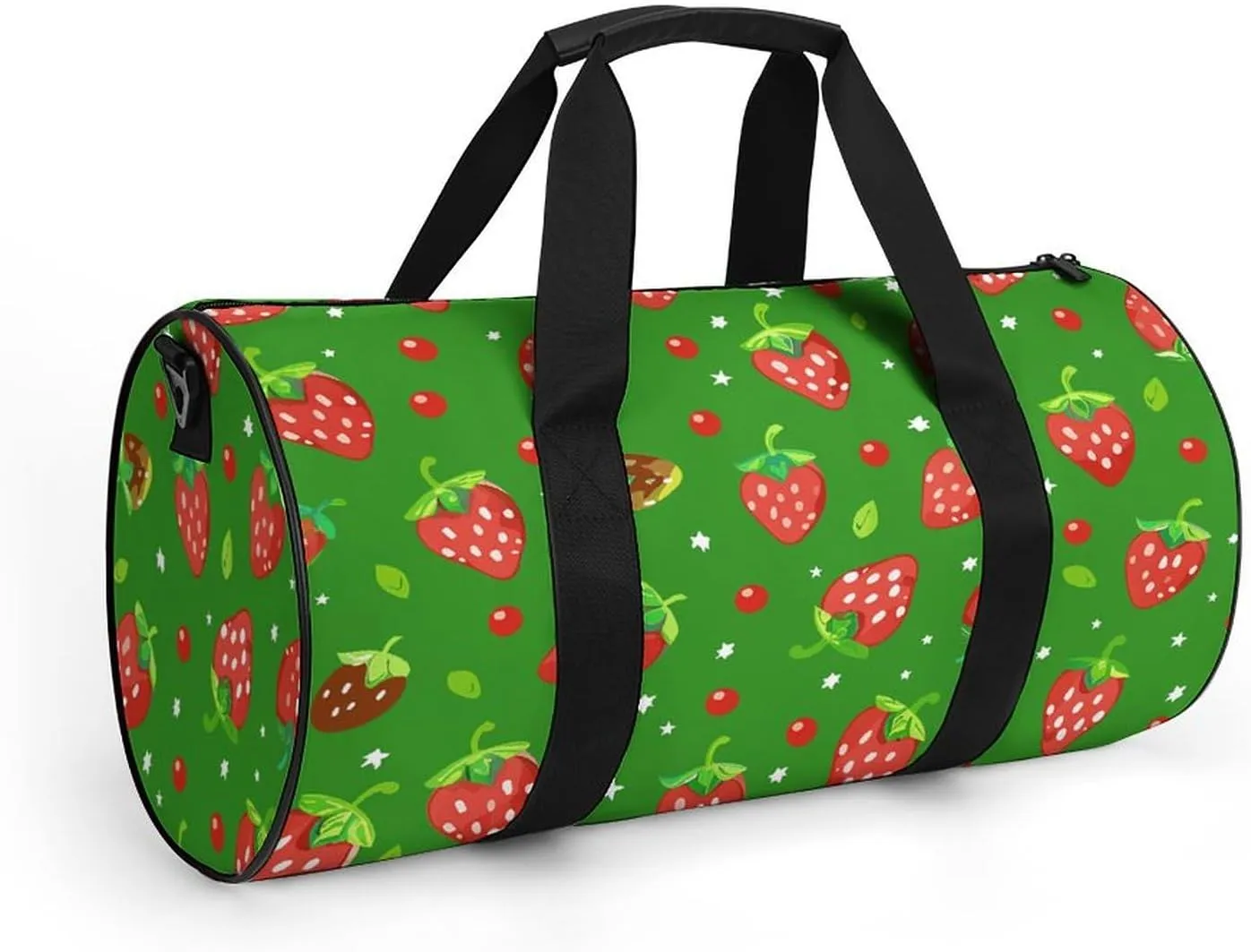 Travel Duffel Bag for Men And Women,Green Style Pattern Waterproof Sports Fitness Bag Portable Travel Duffel Bag