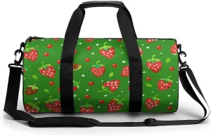 Travel Duffel Bag for Men And Women,Green Style Pattern Waterproof Sports Fitness Bag Portable Travel Duffel Bag
