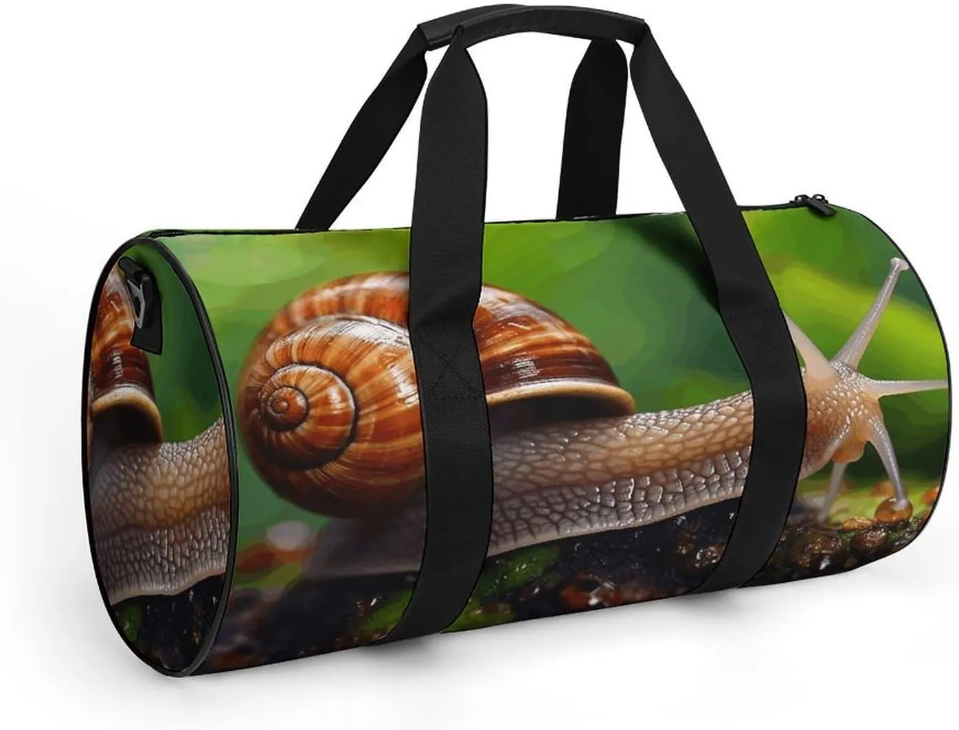 Travel Duffel Bag for Men And Women,Wildlife Animal Snail Waterproof Sports Fitness Bag Portable Travel Duffel Bag