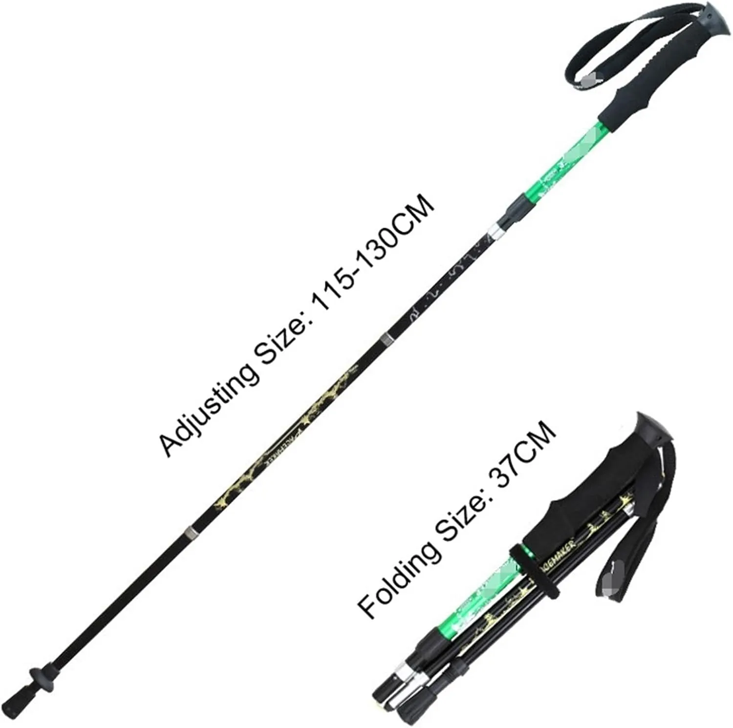 Travel Trekking Pole Ultralight Aluminum Alloy Trekking Poles Strong Hiking Pole for Hiking Camping Mountaining Outdoor Activities