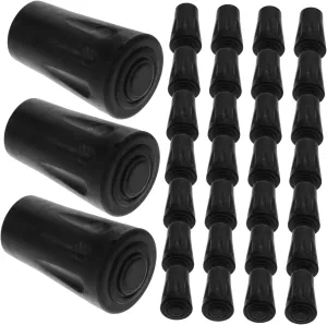 Trekking Pole Head Covers 50pcs Carbon Pole Accessories Hiking Stick Rubber Tips Anti-Slip Shock-Absorbing for Indoor/Outdoor Use