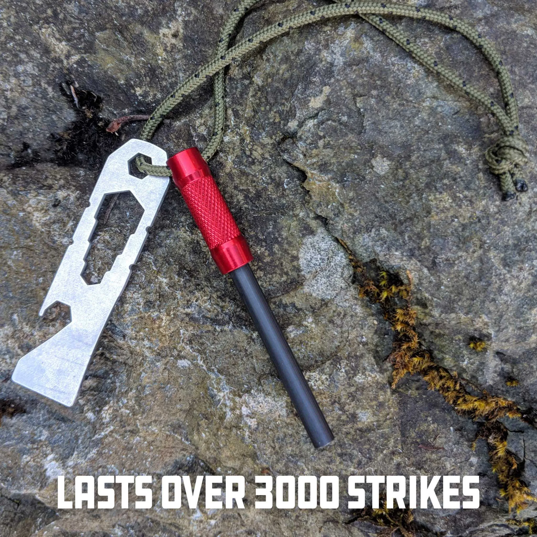 UCO Survival Fire Striker with Tether and Multitool
