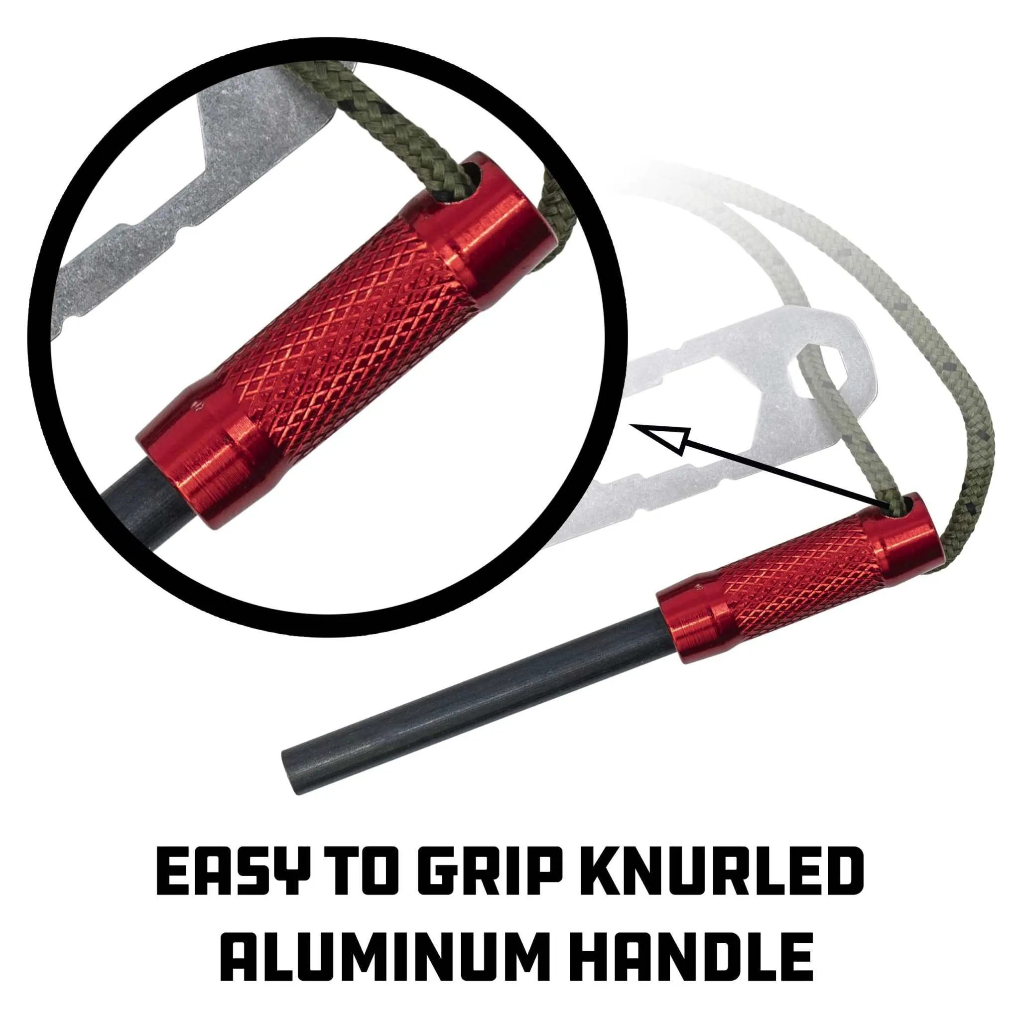 UCO Survival Fire Striker with Tether and Multitool