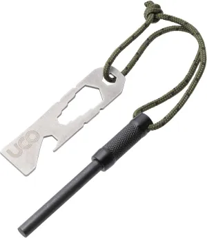UCO Survival Fire Striker with Tether and Multitool