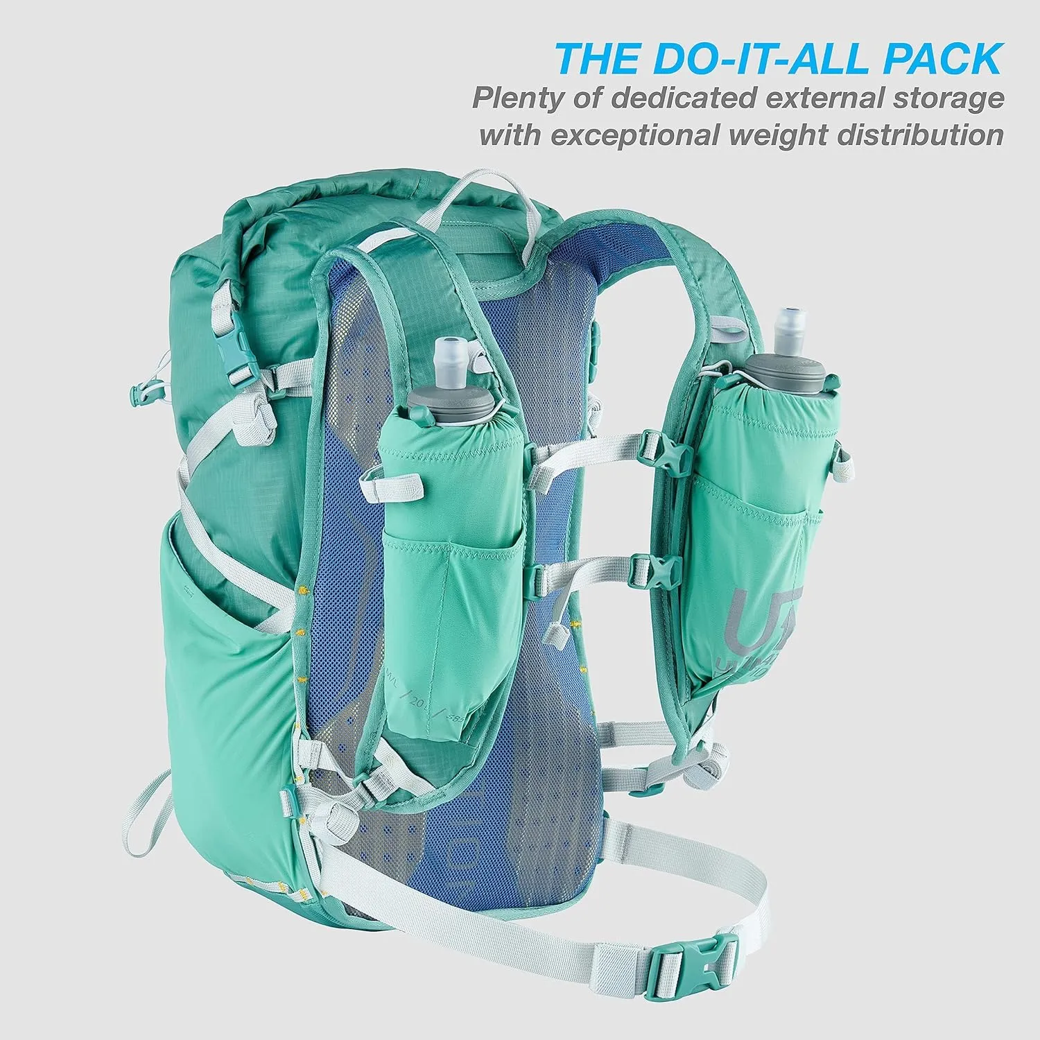 Ultimate Direction FastPackHer 20L 2.0 – Lightweight Running Hydration Backpack, Women’s Specific Fit, Shoulder Strap Pockets, Upgraded for 2023