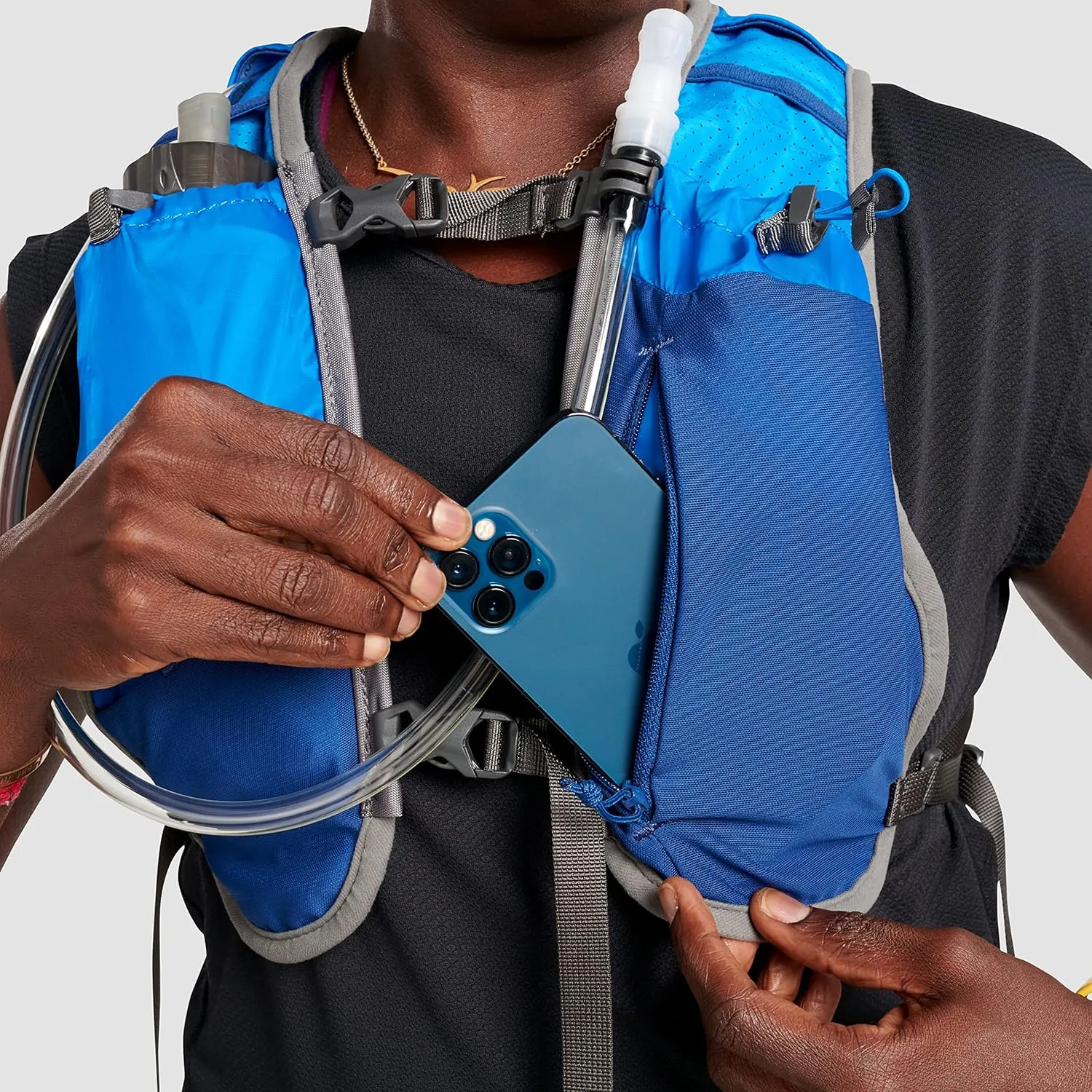 Ultimate Direction Highland Running Hydration Vest Pack, Phone Pocket, Storage, 1.5L Reservoir Included