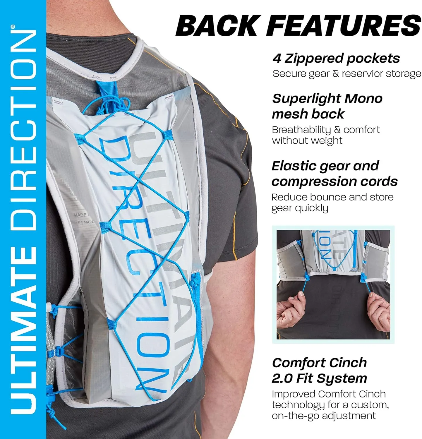 Ultimate Direction Mens Race Vest Signature Series 6.0 for Trail Running
