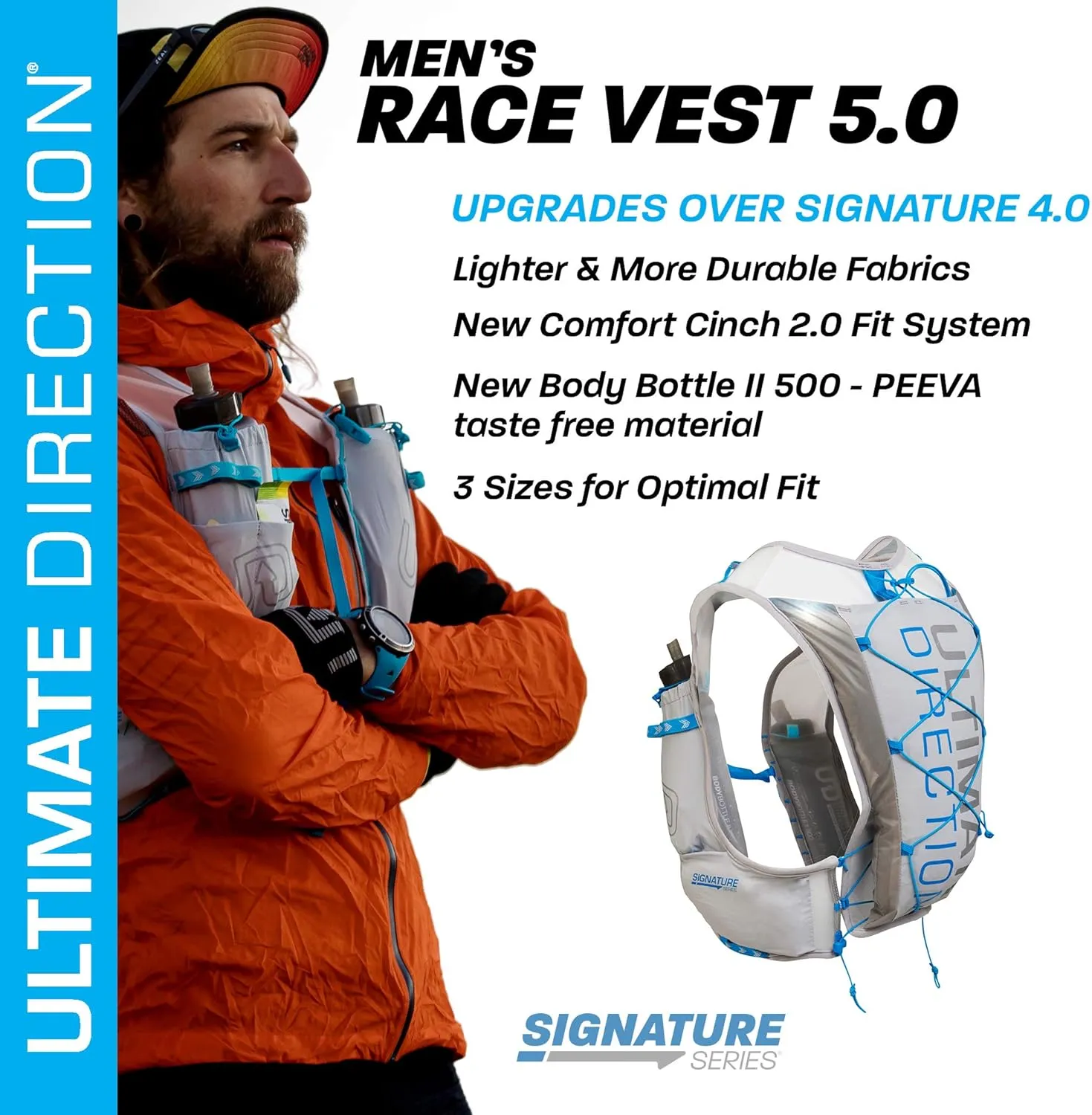 Ultimate Direction Mens Race Vest Signature Series 6.0 for Trail Running