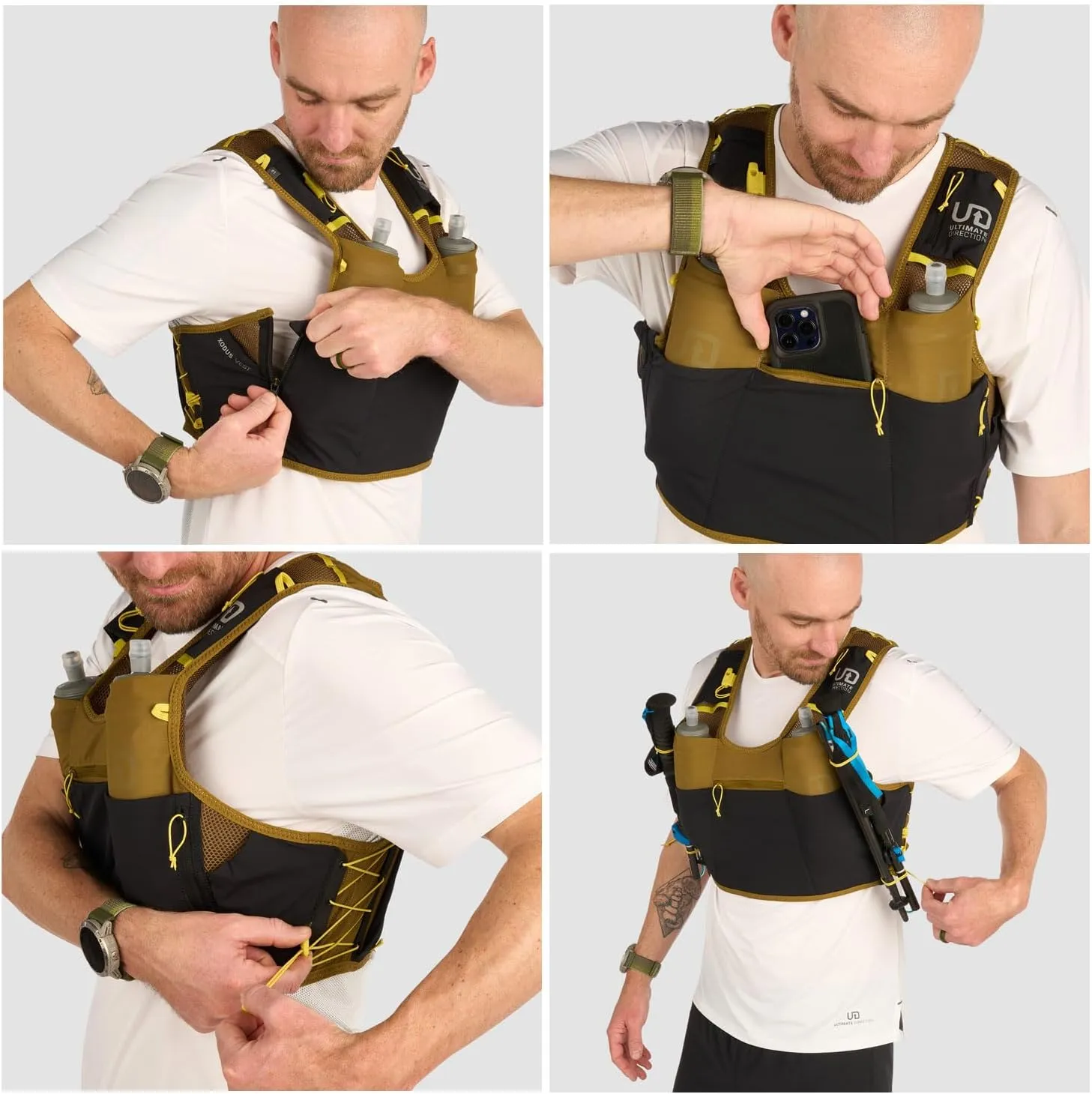 Ultimate Direction Men’s Xodus Hydration Running Vest for Trail, Training and Racing