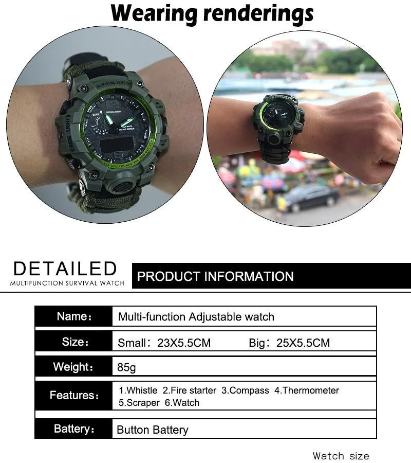 Ultimate Outdoor Survival Essentials Watch