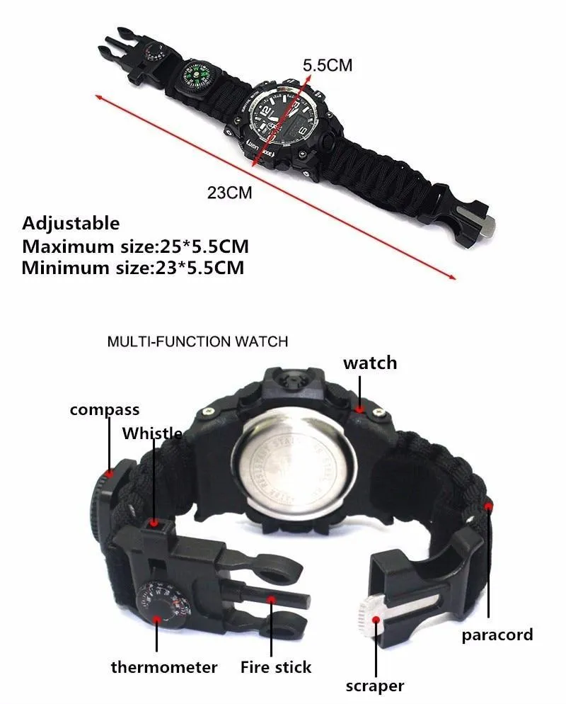 Ultimate Outdoor Survival Essentials Watch