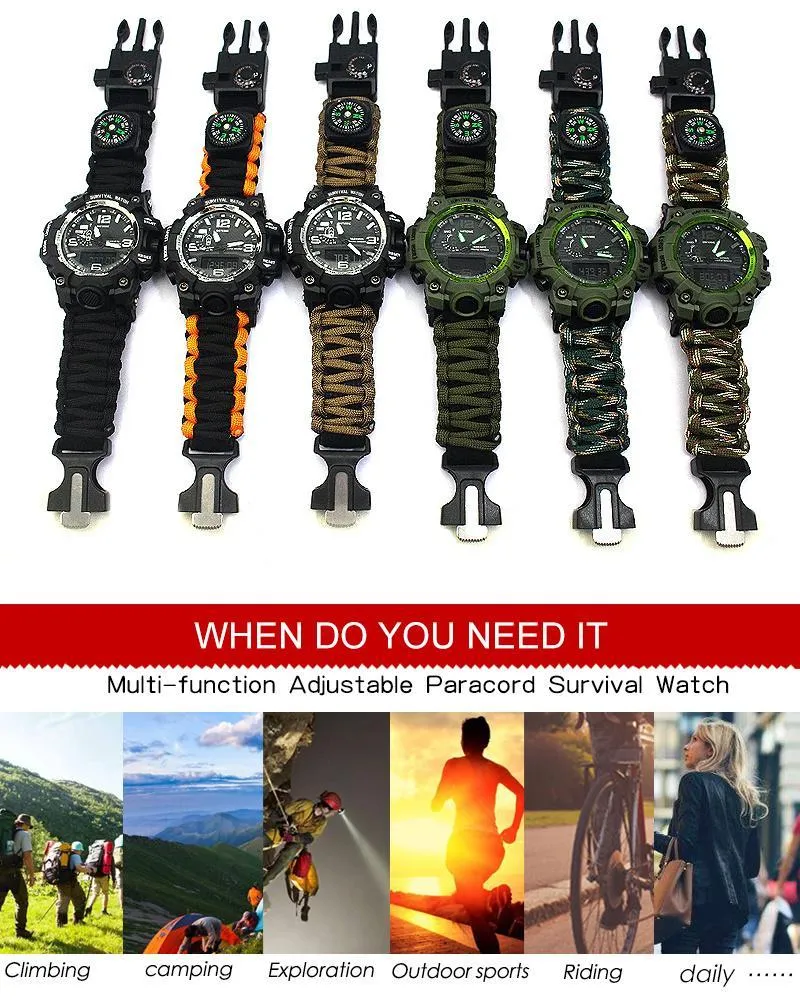 Ultimate Outdoor Survival Essentials Watch
