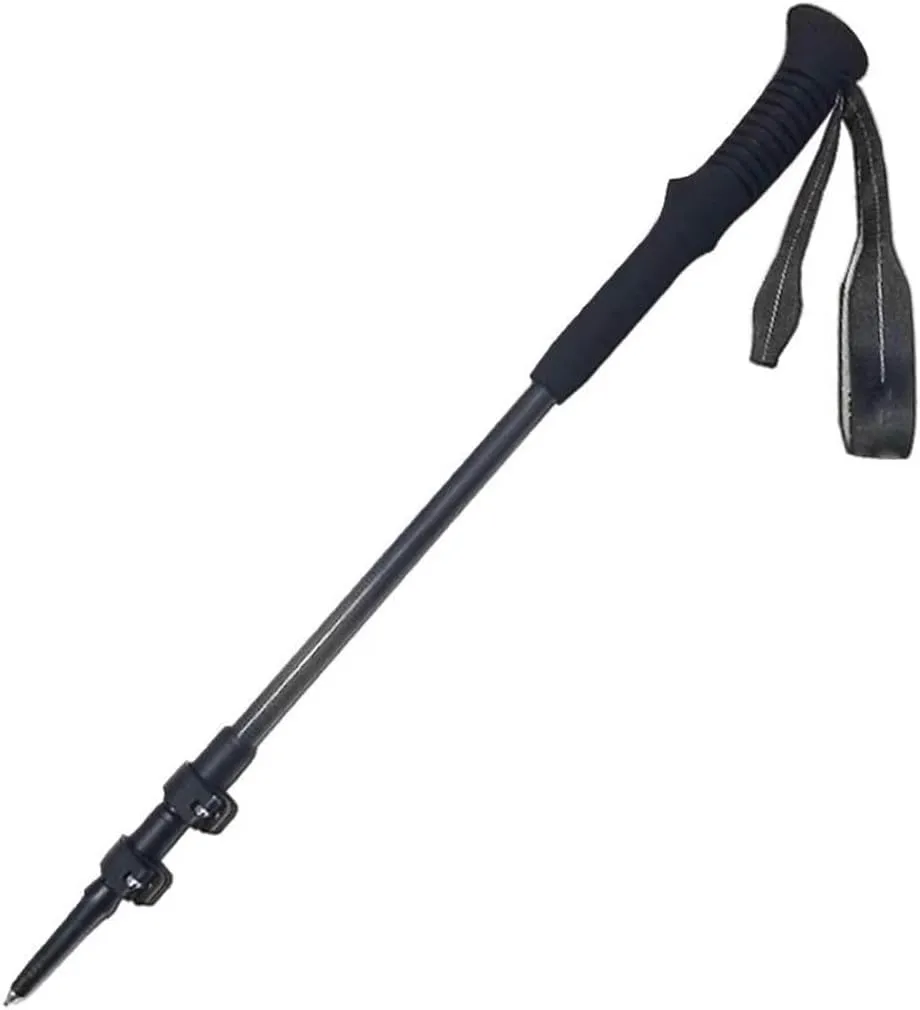 Ultralight Carbon Fiber Trekking Poles, Retractable Adjustable Walking Sticks, Anti-Slip, Shockproof, with EVA Handles, Mountain Climbing Gear
