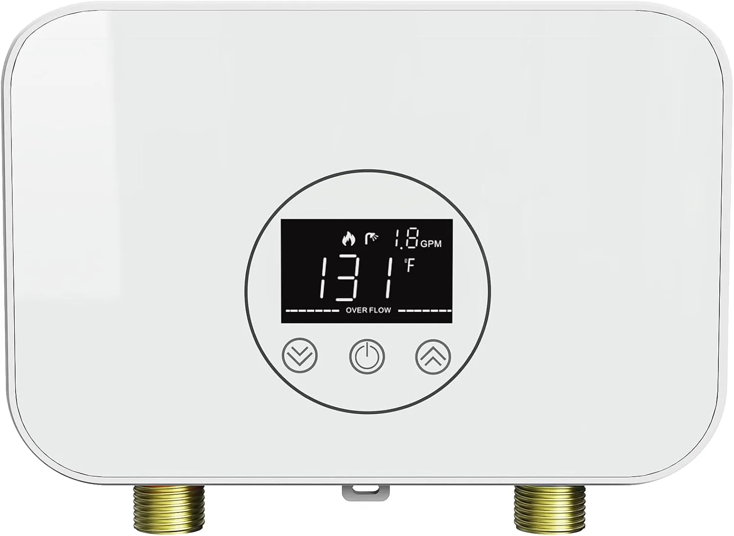 Under Sink Instant Hot Water Heater, 110V 5500W Tankless Water Heater Electric with Digital Display Touch Screen Save Space, On-Demand Water Heater Point Of Use for Kitchen,Laundry,RVs