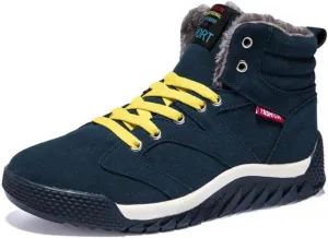 Unisex Winter Snow Boots, Waterproof Anti-Slip Fur Lined Warm Hiking Sneakers Shoes, Outdoor Trekking Backpacking Camping Footwear