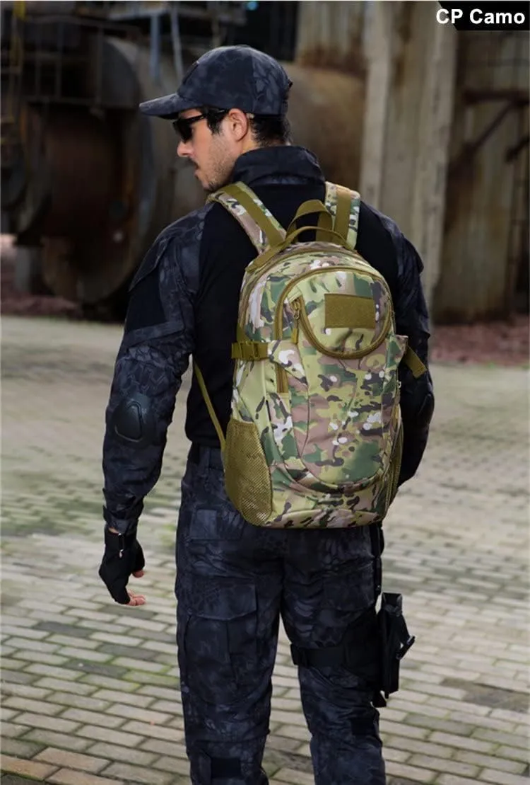 UNISTRENGH 25L Backpack Military Tactical Daypack Water-resistance Assault Gear Rucksack for Hunting Trekking Travelling (ACU Camo)