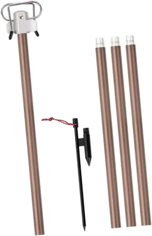 UPKOCH 1 Set Outdoor Camping Lamp Rack Lightweight Portable Lantern Holder with Double Hook Design for Easy Fixation Durable Bracket for Hiking Fishing and More