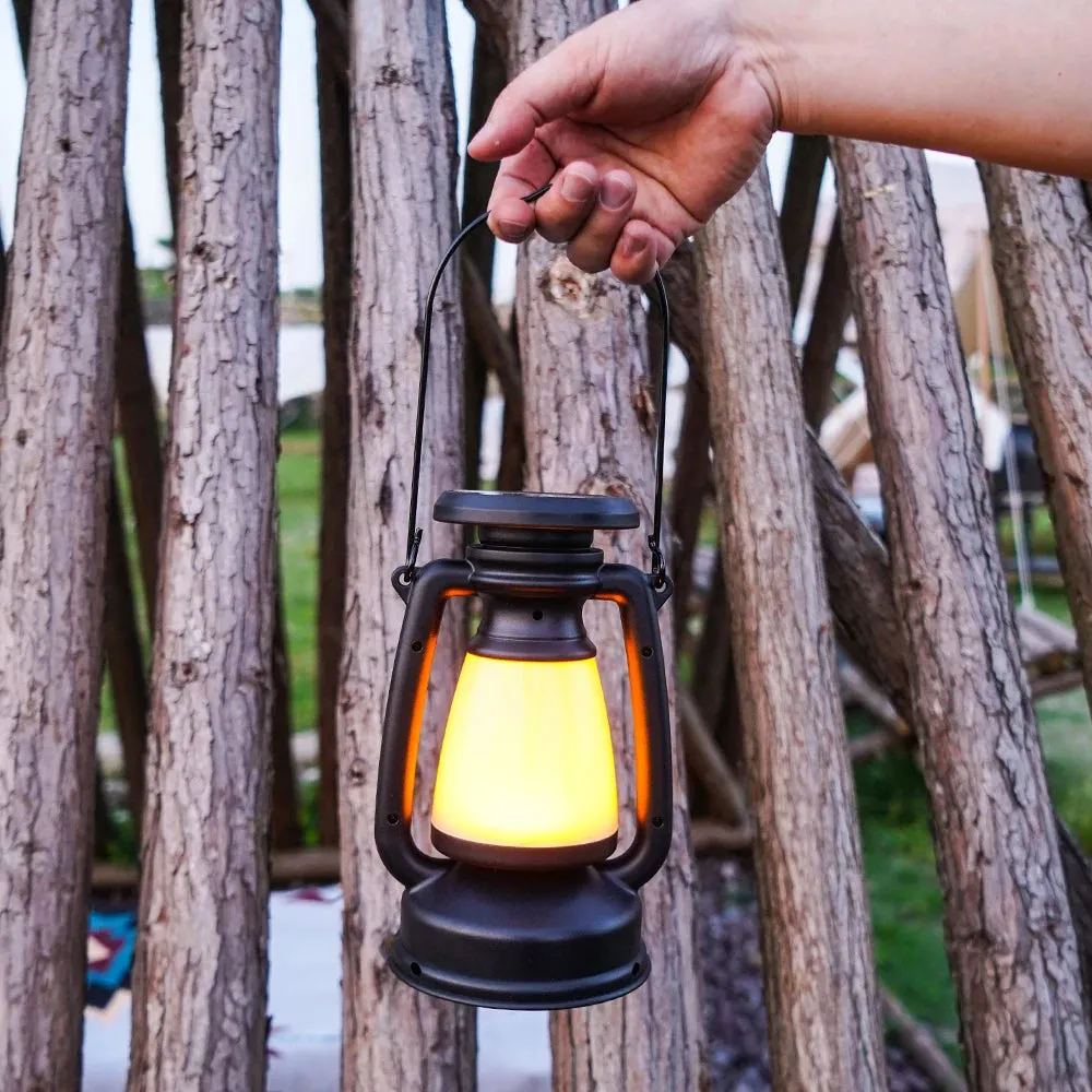 USB Rechargeable Camping Light - Portable Lanterns with Solar Charging and Stepless Dimming