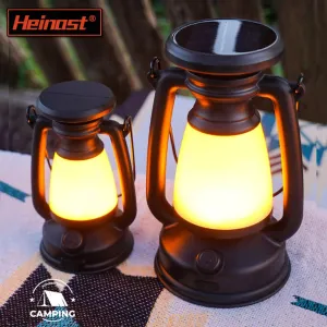 USB Rechargeable Camping Light - Portable Lanterns with Solar Charging and Stepless Dimming