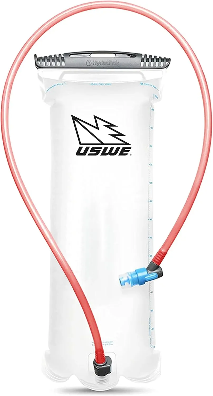 USWE Elite Hydration Bladder, Water Reservoir with Plug-n-Play Quick Disconnect and Wide Slide-Seal Open, Reversible Leak Proof BPA Free, for Backpack and Hydration Pack