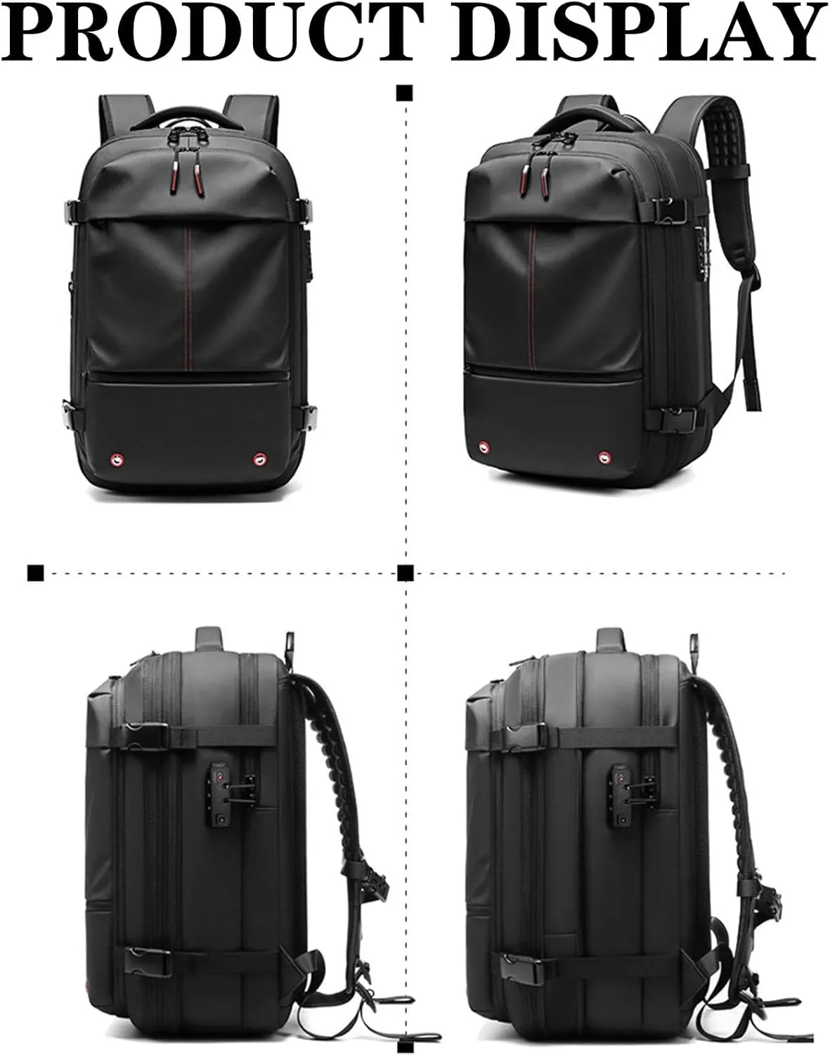 Vacbag Backpack, 60L Expandable Backpack with Vacuum Compression, Waterproof Vacuum Backpack for Travel, Water Resistant (Blue  Vacuum Pump)