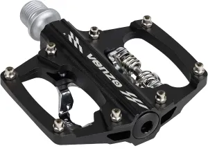 Venzo Multi-Use Compatible with Shimano SPD Mountain Bike Bicycle Sealed Clipless Pedals - Dual Platform Multi-Purpose - Great for Touring, Road, Trekking Bikes