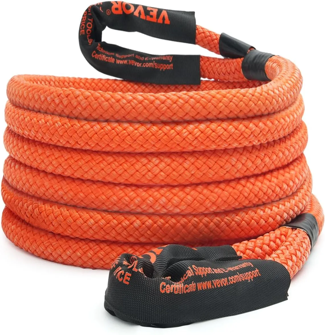 VEVOR 1" x 20' Kinetic Recovery Tow Rope 38,000 lbs, Heavy-Duty Off Road Snatch Strap, Extreme Duty 30% Elasticity Energy Snatch Strap for Jeep Car Truck ATV UTV SUV Tractor