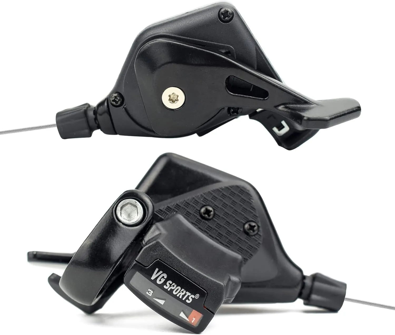 VG SPORTS MTB Bike Shifter Levers, 2/3 x 8/9/10/11 Speed Mountain Bike shifters Set with Gear Indicator