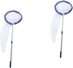 VICASKY 2 Pcs Butterfly Catching Net for Boys and Girls Aluminum Handle Retractable Net Easy to Use and Store