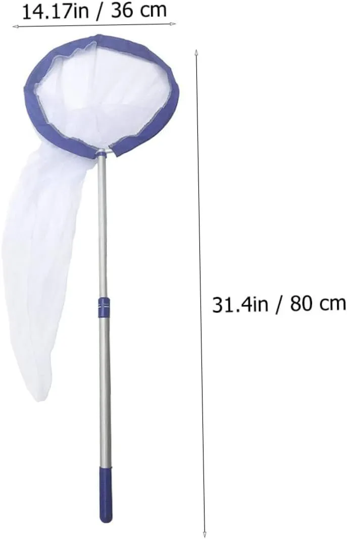 VICASKY 2 Pcs Butterfly Catching Net for Boys and Girls Aluminum Handle Retractable Net Easy to Use and Store