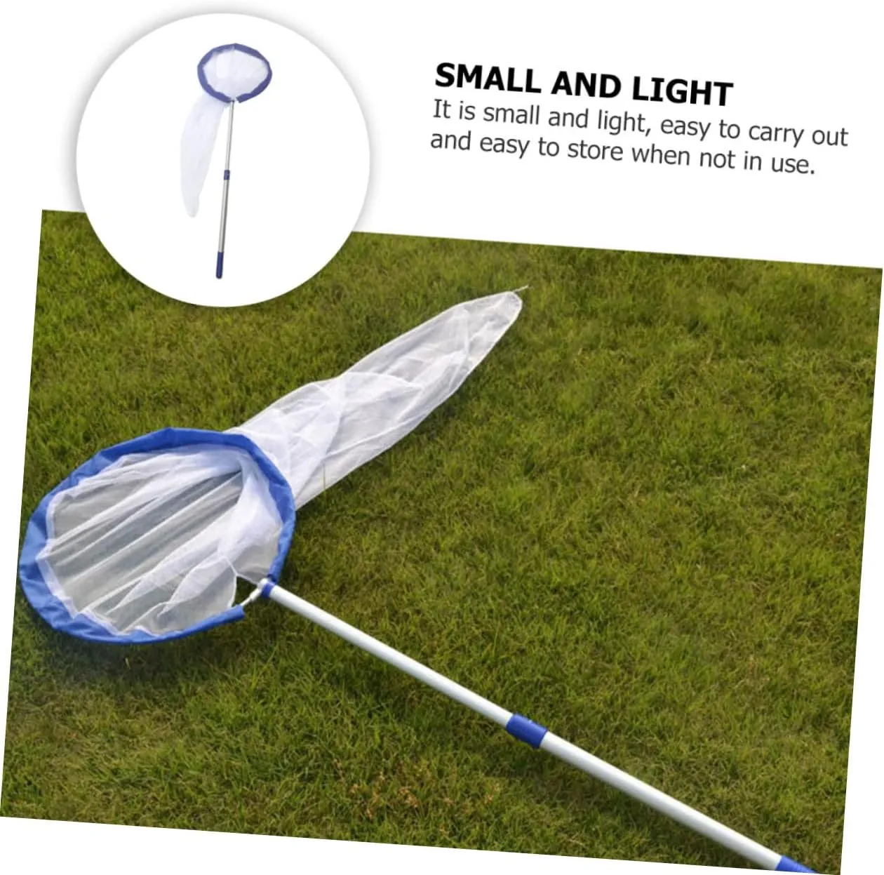 VICASKY 2 Pcs Butterfly Catching Net for Boys and Girls Aluminum Handle Retractable Net Easy to Use and Store
