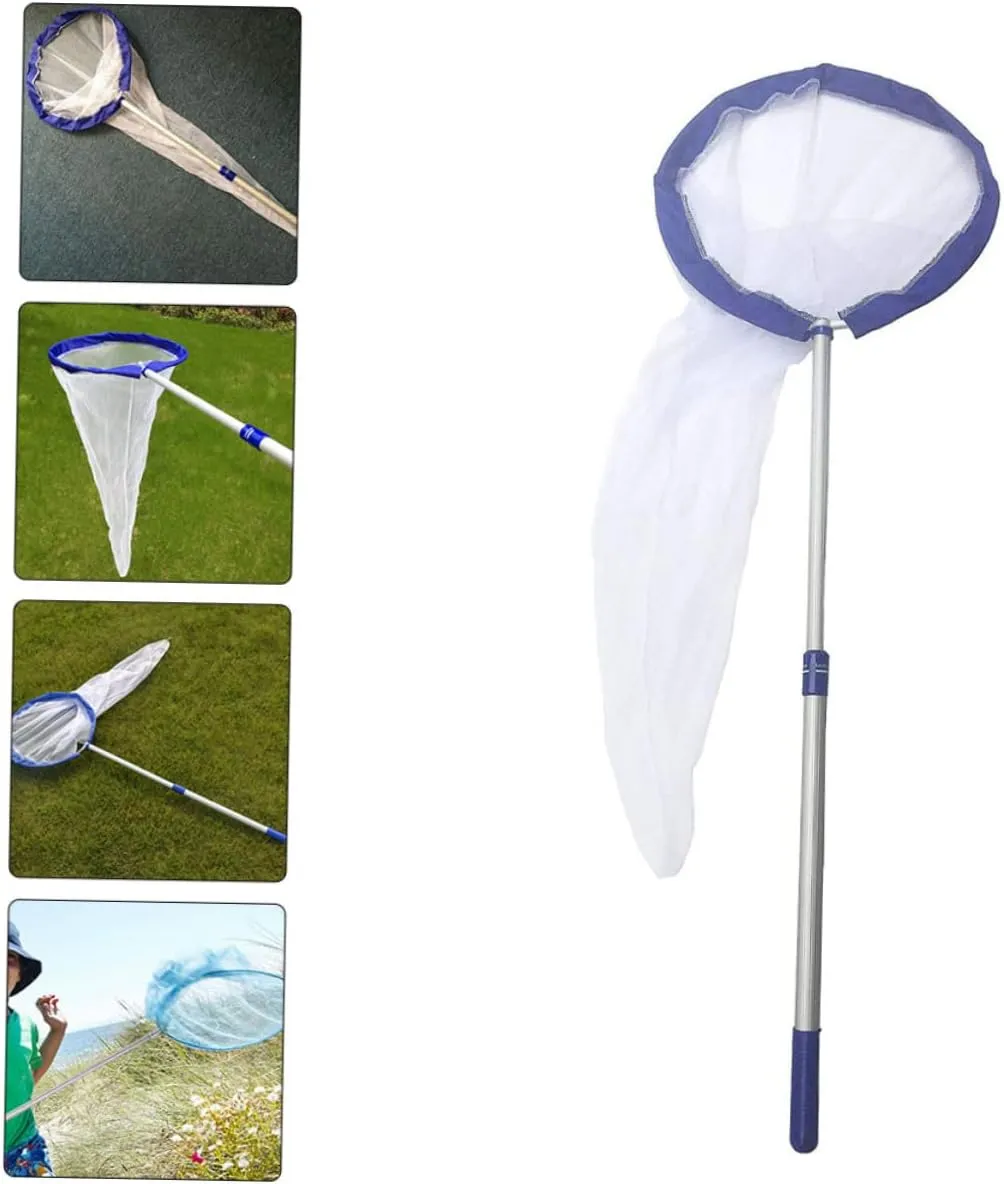 VICASKY 2 Pcs Butterfly Catching Net for Boys and Girls Aluminum Handle Retractable Net Easy to Use and Store