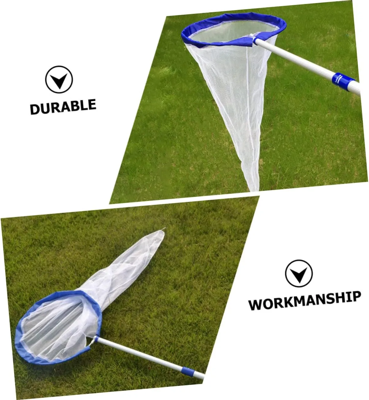 VICASKY 2 Pcs Butterfly Catching Net for Boys and Girls Aluminum Handle Retractable Net Easy to Use and Store